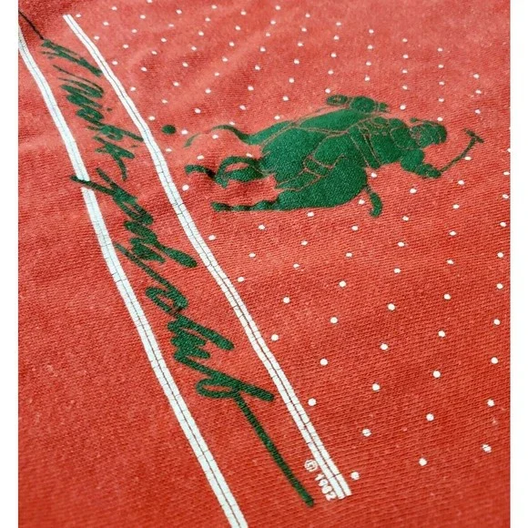 Vintage 1982 St. Nick's Polo Club Crewneck Parody Ugly Christmas Sweatshirt Sz S - Picture 4 of 12